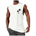 thumbnail image 2 of Summer Fashion Men's Vest Coconut Pattern Shoulder Design Minimalist Style Sleeveless Top, 2 of 6