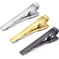 thumbnail image 1 of Pinza de corbata para hombre, alfiler de corbata para hombre, alfiler de corbata en plata, oro y negro, 1 of 3