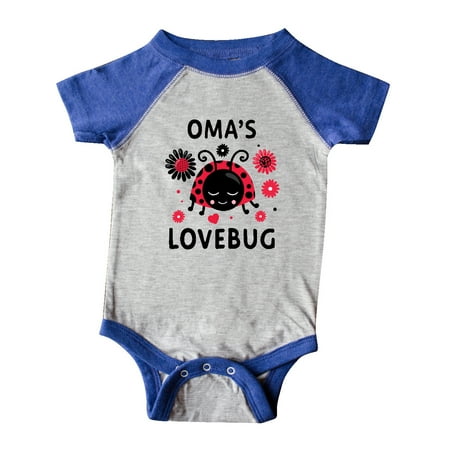 

Inktastic Valentine s Day Oma s Lovebug Gift Baby Boy or Baby Girl Bodysuit