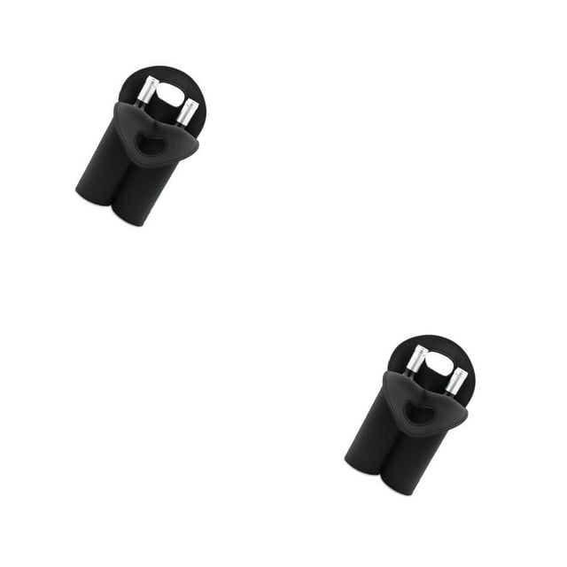 Eigraketly Bolsa de aislamiento de botella de vino de 750 ml Preservación de temperatura profesional Ranuras dobles de camping Bolsas más frías Bolsa negro 2piezas Eigraketly CBP585840