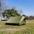 thumbnail image 2 of 1-2 Person Camping Tent Water Portable Double Layer Backpacking Tents for Beach Mountaineering Travel Hiking Climbing Green, 2 of 4