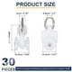 thumbnail image 2 of 30Pcs Rodillos de Riel de Cortina Poleas de Riel con Rueda Doble para Transportador de Rieles de Ventana (Blanco), 2 of 7