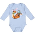thumbnail image 3 of Inktastic Easter Cute Snake with Basket and Bunny Ears Boys or Girls Long Sleeve Baby Bodysuit, 3 of 5
