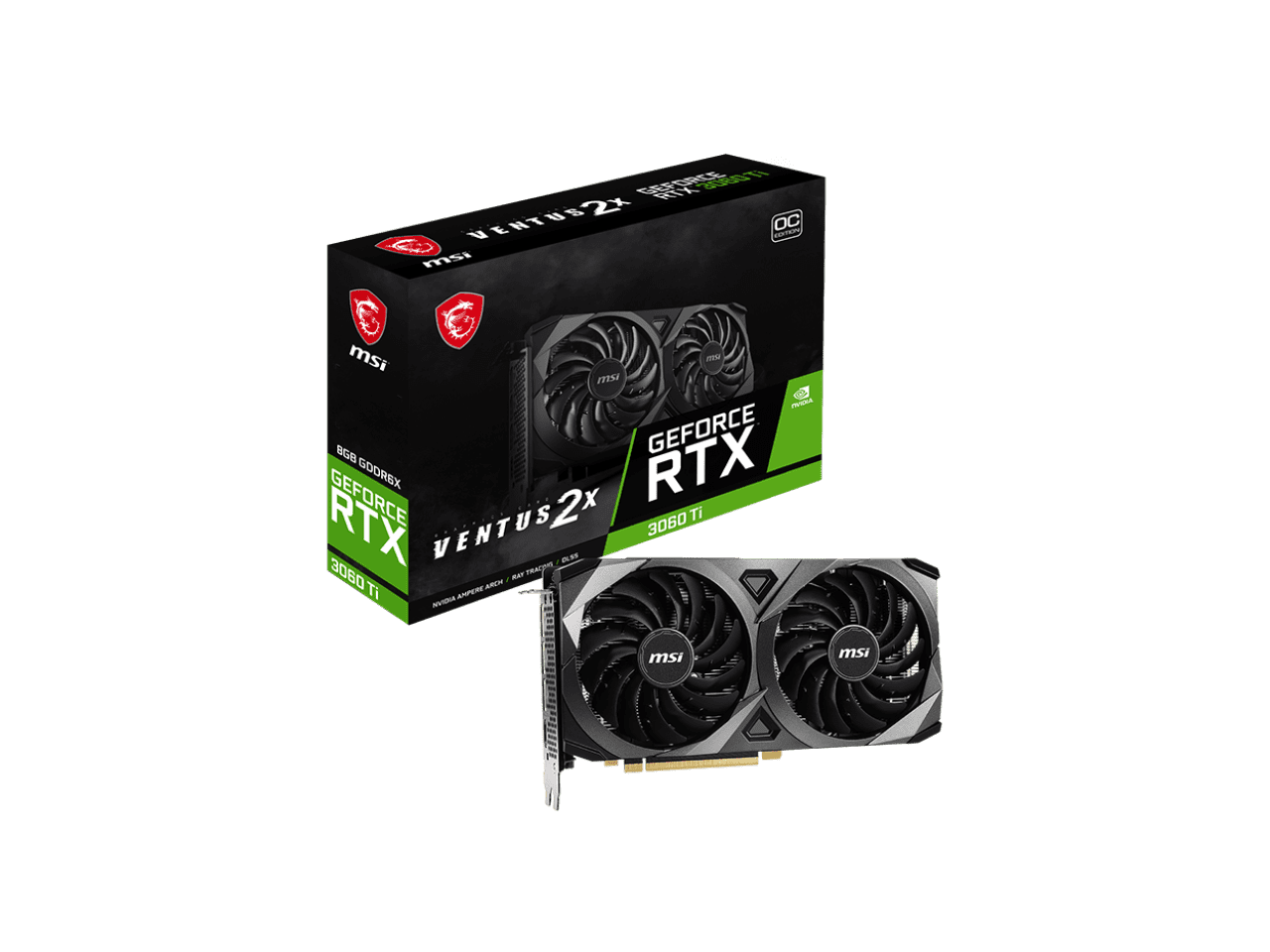 MSI Ventus GeForce RTX 3060 Ti 8GB GDDR6X PCI Express 4.0 Video