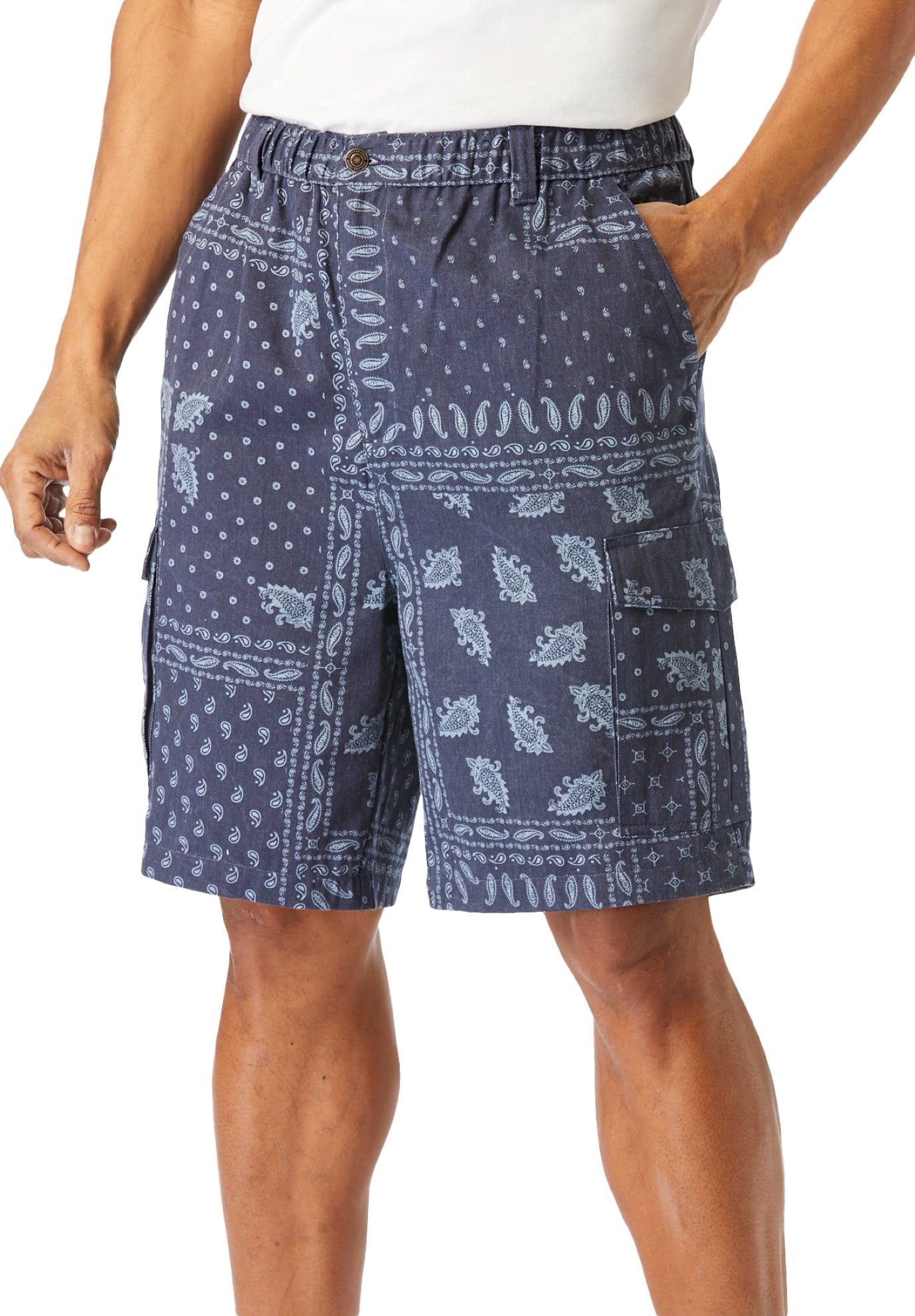 Boulder Creek By Kingsize Men's Big & Tall Renegade 9" Full Elastic