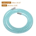 thumbnail image 2 of Uxcell Rhinestone Tube Rope, 138cm Round Diamond Tube String for DIY Drawstring, Blue Mesh White, 2 of 6