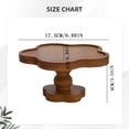 thumbnail image 6 of Wood Cake Stand, Round Wooden Cupcake Pedestal, Paulownia Woods Slice with Legs, Rustic Cake Holder Wooden Serving Tray Serving Board Display Wood Plant Stand, 6 of 9