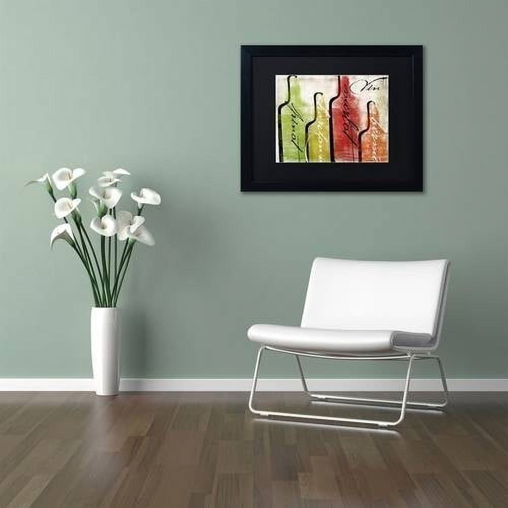 Trademark Fine Art "Wine Tasting I" Canvas Art by Color Bakery Black Matte, Black Frame