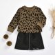 thumbnail image 1 of Conjunto de camiseta de punto de color liso de manga larga para niña Herrnalise + vestido de minifalda, 1 of 7