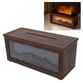 thumbnail image 1 of Fireplace Essential Oil Diffuser,180ml Wood Grain Ultrasonic Humidifier, 7 - Color LED Mood Light, Auto Shut - Off & Quiet Aromatherapy Diffuser for Home, Bedroom, Office, 1 of 7
