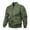 Army Green, variant on DeHolifer Men Coat Outwear Zipper Solid Color Long Sleeve Crewneck Windproof Winter Coat for Men with Pockets Army Green L
