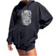 thumbnail image 1 of Sudadera estampada con capucha retro de manga larga suelta divertida vintage para mujer con mangas caídas en los hombros Pompotops  gfhjh7450, 1 of 7