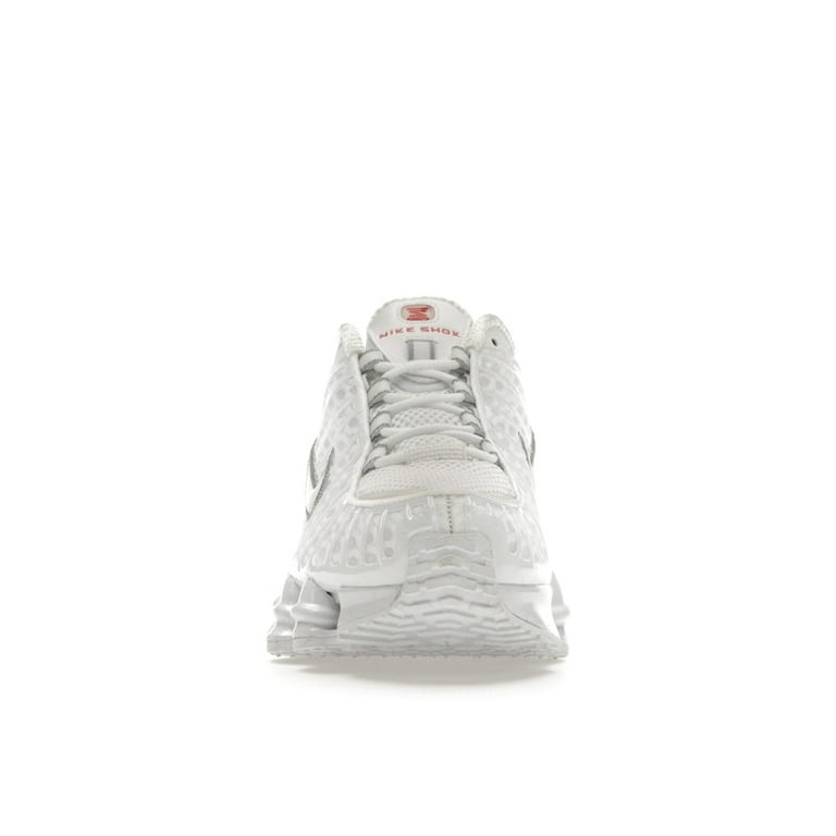 Nike Women's Shox TL White Metallic Silver Max Orange Running