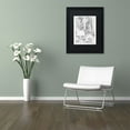 thumbnail image 2 of Trademark Fine Art "Fairies and Woodland Creatures 5" Canvas Art by KCDoodleArt Black Matte, Black Frame, 2 of 3