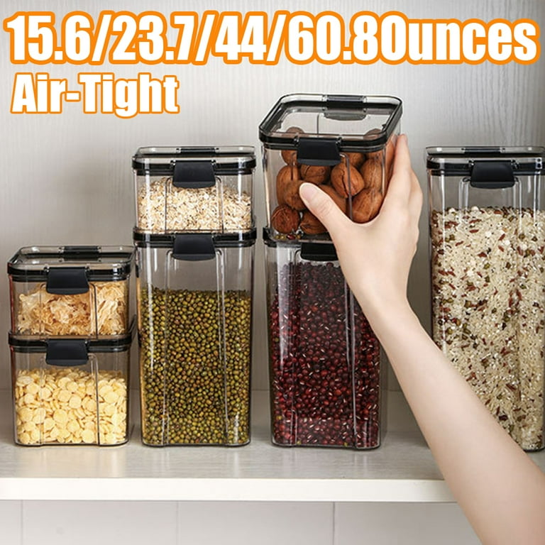 Sanmadrola Airtight Plastic Food Storage Containers with Lids for Kitchen  Storage Organization Containers 16 PCS for Pantry Organization and Storage  Cereal Rice Pasta Flour and Sugar Containers 