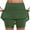 Womens Shorts Clearance Plus Size-Army Green, variant on YanHong Womens Shorts Athletic Women's New Color Mid-waist Skirt Pants Sports Casual Shorts Bottoming Skirt Pants Green L