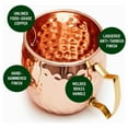 thumbnail image 3 of Mule Drink Mug Set, 2oz Hammer Point Cup Decorative Rugged 6Pcs Comfortable Using Corrosion Resistance  for Bar, 3 of 8