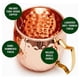 thumbnail image 3 of Taza Martillada Para Cóctel, Acero Inoxidable, Madera Decorativa, Resistente A La Corrosión, Juego De 6 Tazas De Bebida De Mula Robustas Con Soporte Para Barra, 3 of 7