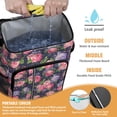 thumbnail image 2 of Travel Cooler Bag - Pioneer Flower Camping Beer Cooler Backpack with Bottle Opener- Waterproof Insulated Picnic Backpacks - Cooler Bag for Beach, 2 of 6