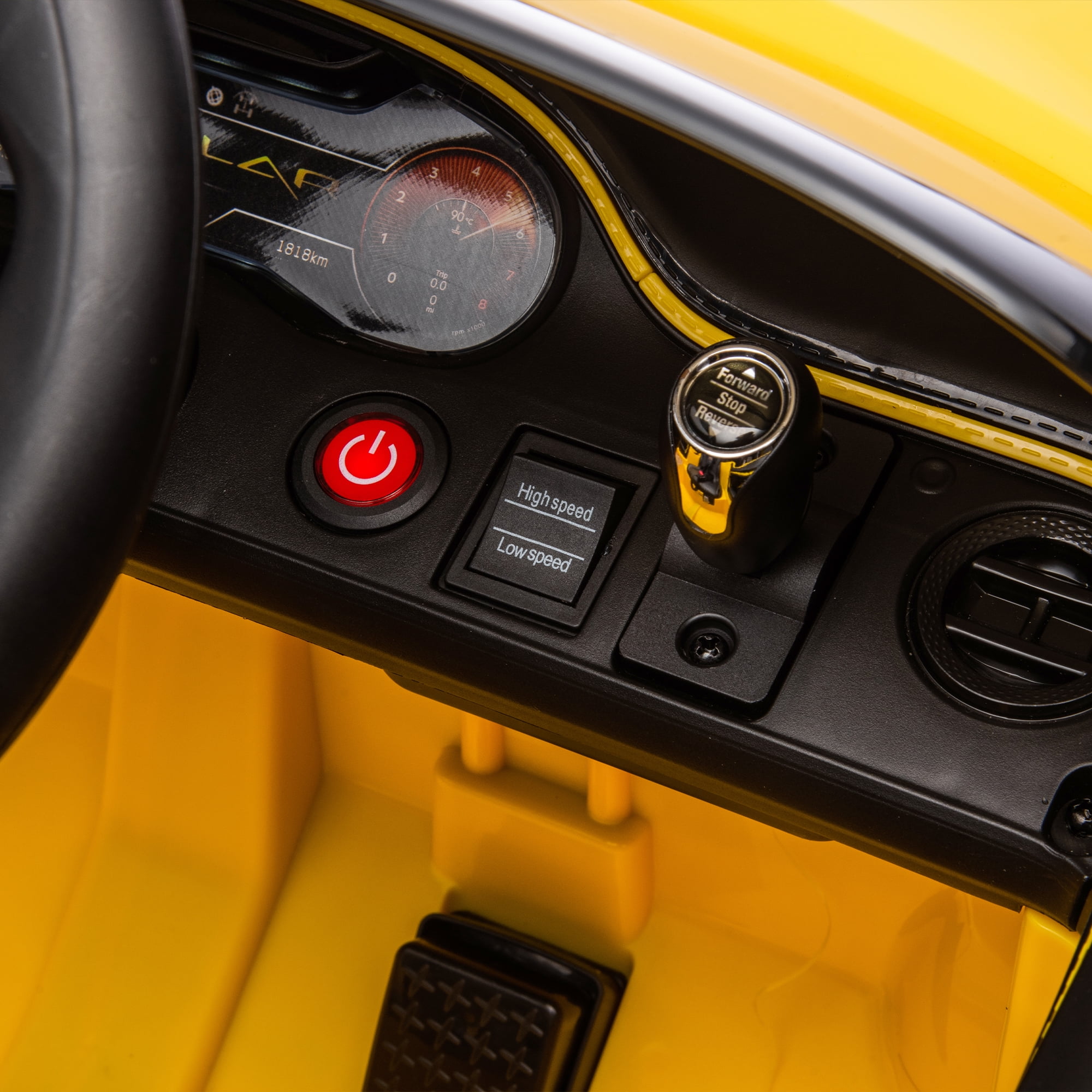 CIPACHO 12 V Licensed Bentley Mulsanne Kids Electric Ride On Cars 4 Wheels Battery Powered Sports Car Toy, Parents Control, Sound System, LED Headlights, Yellow CIPACHO 12 V Licensed Bentley Mulsanne Kids Electric Ride On Cars 4 Wheels Battery Powered Sports Car Toy, Parents Control, Sound System, LED Headlights, Yellow
