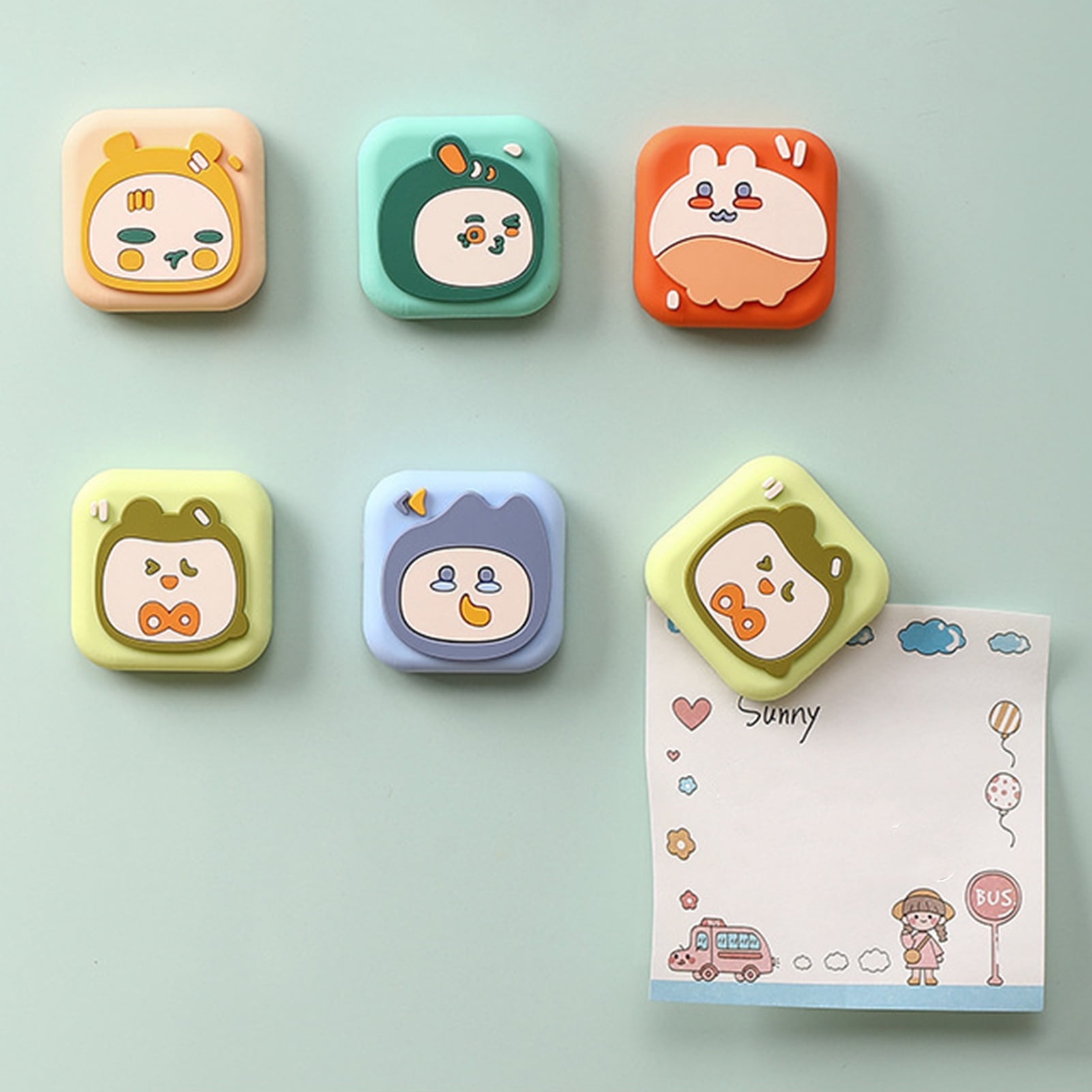 DGROEE 5PCS Fridge Whiteboard Sticker Waterproof PVC