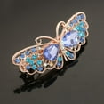 thumbnail image 3 of Butterfly Hairpin Full of s Crystal Colorful Hair - Blue, 6.5cm, 3 of 8