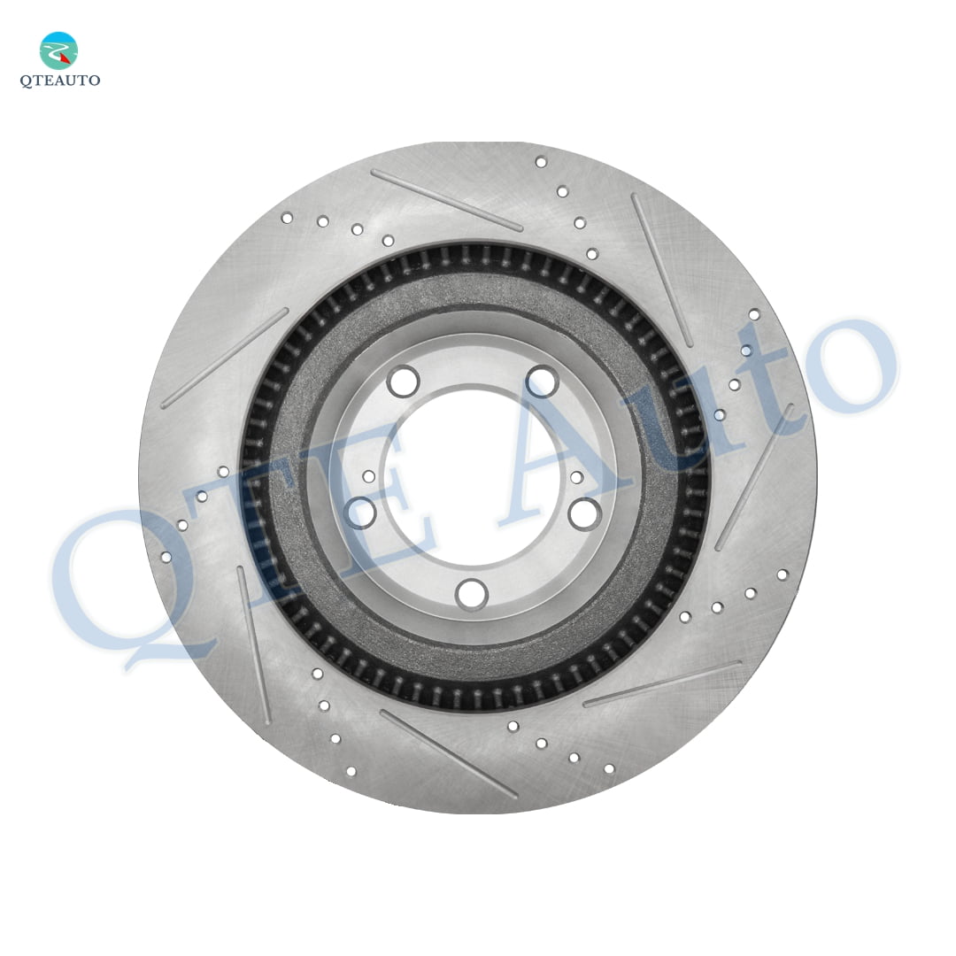 Front Drilled Slotted Disc Brake Rotors For 2007-2021 Toyota Tundra