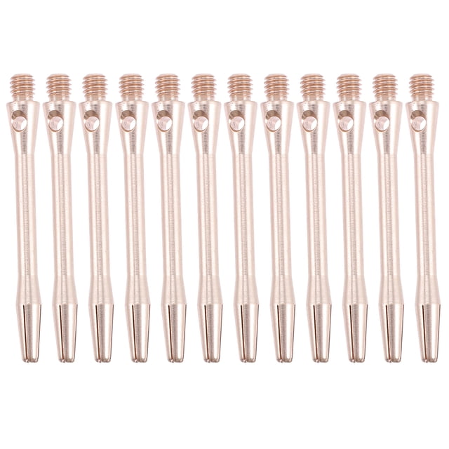 Miangastore Golden Aluminum Dart Shafts for Playing Lightweight Durable Professional Quality 12 Pcs