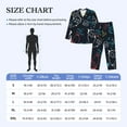 thumbnail image 4 of Yiaed Joystick Gamepad Print Men’s Pajamas Set - Long Sleeve Button Down Sleep Shirt and Pajama Bottoms Sleepwear Set Mens Pjs Sets Men's Pajama Bottoms-Medium, 4 of 7
