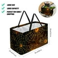 thumbnail image 2 of Spider Web Large Capacity Reusable Foldable Decorative Box Storage Bin Oxford Cloth Shopping Bags, 2 of 7