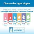 thumbnail image 6 of Dr. Brown’s Natural Flow Level 2 Narrow Baby Bottle Silicone Nipple, Medium Flow, 3m+, 100% Silicone Bottle Nipple, 6 Count, 6 of 10