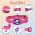 thumbnail image 3 of Collar morado para gato, collar Airtag con soporte para Airtag y hebilla de seguridad, collar personalizado para gato, 3 of 5