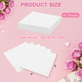 thumbnail image 2 of 4x4 Inch 140 LB/300 GSM Right Corner Watercolor Paper Bulk, Pack of 40, 2 of 6