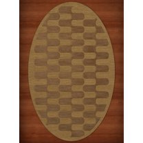 Dalyn Dover Area Rug DV9 Dv9 Gold Dust Grid Waves 3' x 5' Oval