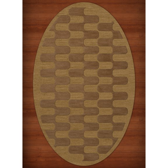 Dalyn Dover Area Rug DV9 Dv9 Gold Dust Grid Waves 3' x 5' Oval