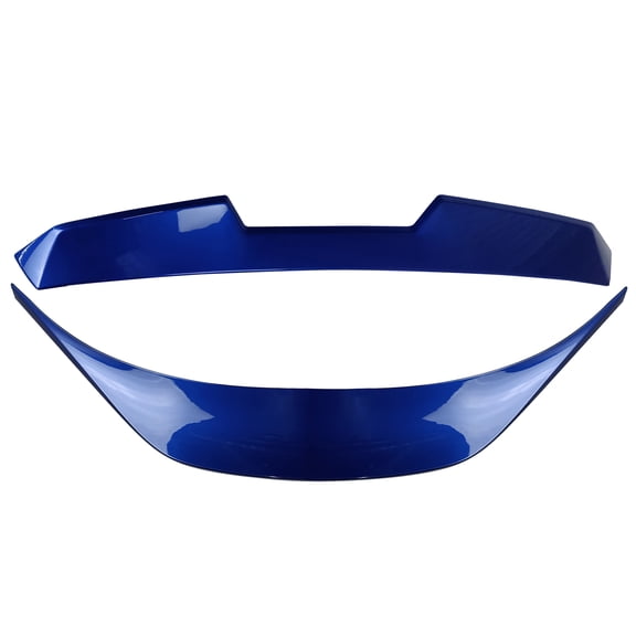 Ikon Motorsports Roof   Trunk Spoiler Compatible With 2022-2025 Subaru BRZ Toyota GR86, Painted #K7X Wr Blue Pearl/World Rally Blue ABS V Style Rear Window Visor Wing   TRD Style Trunk Spoiler