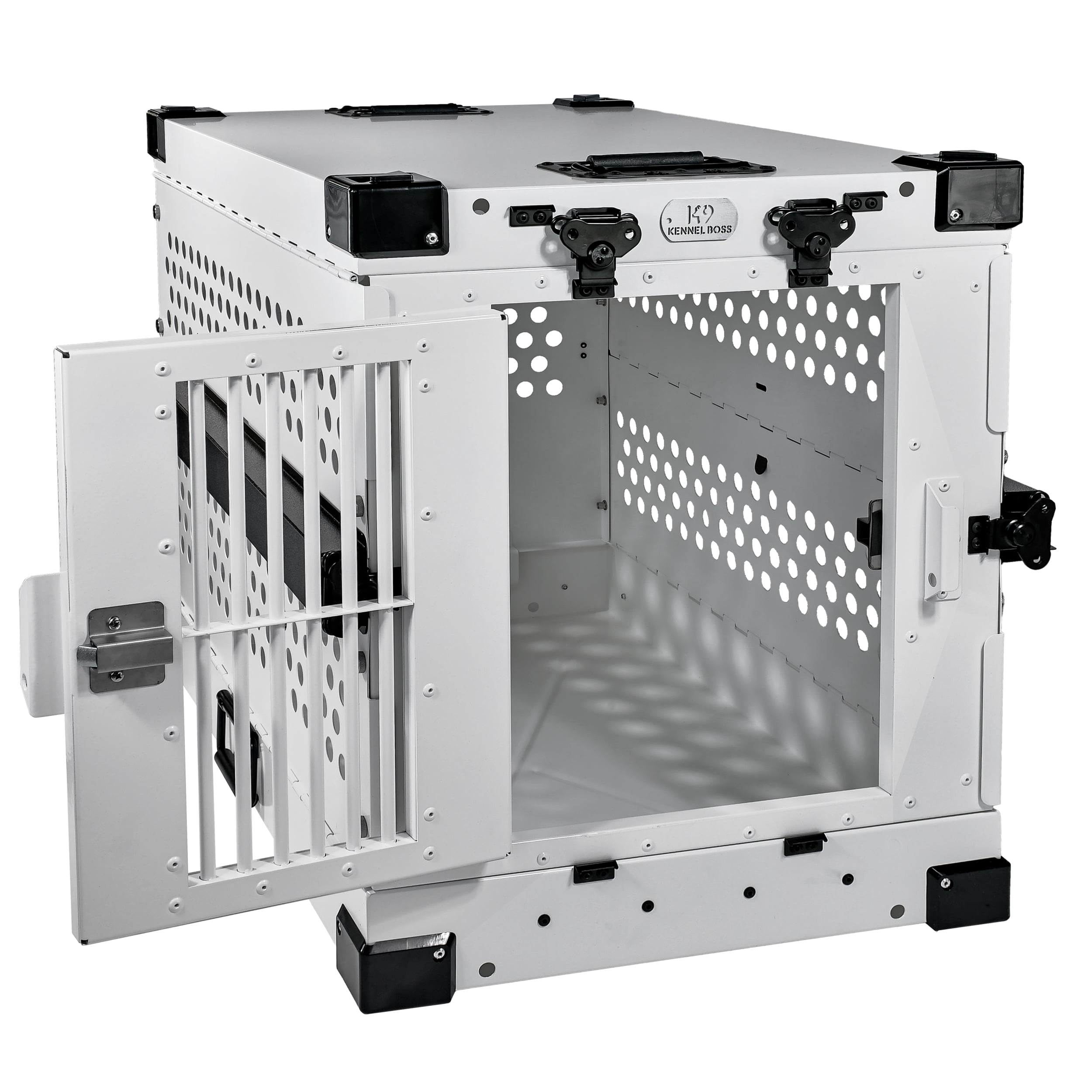 K9 KENNEL BOSS – SMALL – HEAVY DUTY FULLY COLLAPSIBLE POWDER-COATED ALUMINUM DOG CRATE