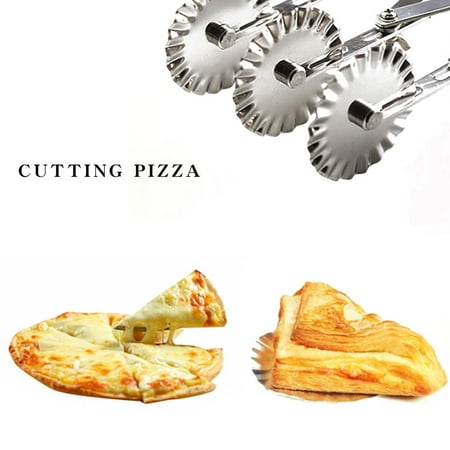 

Movable 10-Wheel Stainless Steel Cutter Pizza Slicer Baking Tools