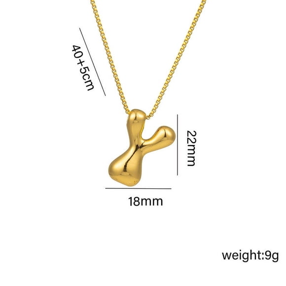 Colgante con iniciales, colgante de letras del alfabeto, joyería monograma con aleación electrochapada para mujeres, niñas