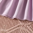thumbnail image 3 of Vestido de manga larga con cuello redondo para niña, color liso, cuello redondo, manga A, con volantes, para bebés y niños pequeños, vestido informal de poliéster para niña., 3 of 8
