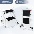 thumbnail image 2 of Folding 2 Step Ladder wiht Anti-Slip Pedal and Large Foot Pads, 2 of 5