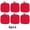 Red, variant on Square Quilted Pot Holders, 7x7 inch Heat Resistant Cotton Potholders with Hanging Loop, Non-Slip Hot Pads for Kitchen Cooking Baking, Multi Colors