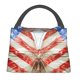 thumbnail image 1 of Fotbe Patriotic Butterfly Floral Bolsa Térmica Portátil con Estampado, Bolsa de Entrega de Alimentos Aislada, Bolsa Reutilizable de Gran Capacidad para Comidas y Supermercado, 1 of 6