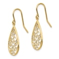 thumbnail image 2 of 14K Two-Tone Gold Earring Drop & Dangle Women'S 29 mm 11, 2 of 3