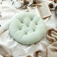 thumbnail image 6 of Fwttom Seat Cushion, Round Solid Textured Chair Cushions for Office and Dining, Breathable Washable Soft Office Chair Cushion with Straps, 15.7", 6 of 7
