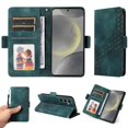 thumbnail image 1 of Funda GANGXUN para Samsung Galaxy S24 Plus con diseño acolchado elegante, cuero PU, protección total y ajuste preciso, 1 of 5