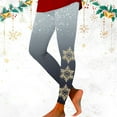 thumbnail image 4 of Pantalones Deportivos Gibobby Leggings de yoga ajustados con Estampado navideño degradado gris S, 4 of 5