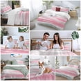thumbnail image 5 of Pink Grey 4 Piece Duvet Cover Set Full Size Abstract Vintage Ombre Mottled Texture Farmhouse Soft Bedding Set Comforter Cover, 1 Duvet Cover 1 Flat Sheets and 2 Pillowcases, 5 of 9