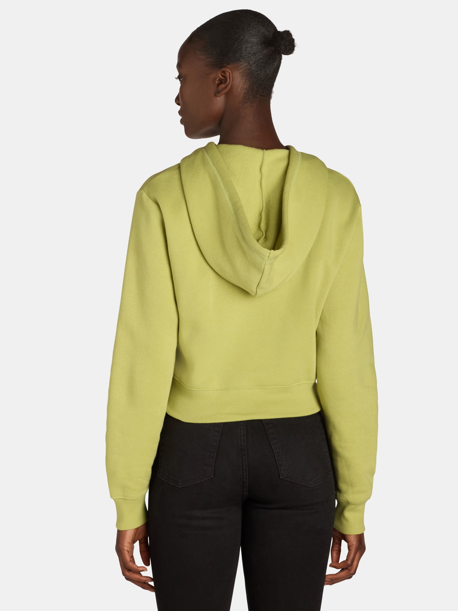 No Boundaries Cropped Zip Hoodie, Women’s