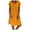 Orange, variant on Women's Tunic Casual Short Sleeve Round Neck Midi Dress